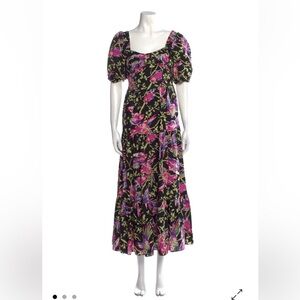 Derek Lam Floral Puff Sleeve Maxi Dress